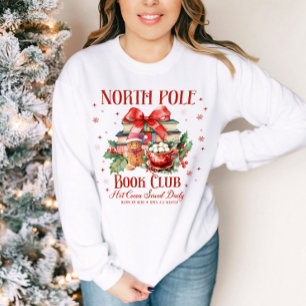 Holiday North Pole Book Club Christmas  Sweatshirt