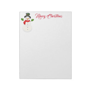 Holiday Notepad-Snowman Notepad
