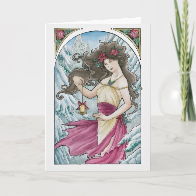 Holiday Nouveau Greeting Card (Front)