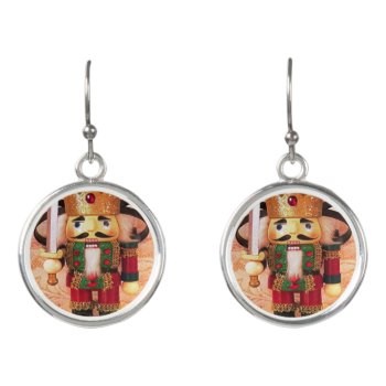 Holiday Nutcracker Earrings by Kathys_Gallery at Zazzle