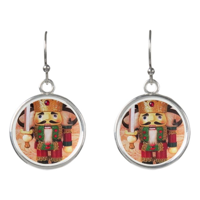 Holiday Nutcracker Earrings (Front)