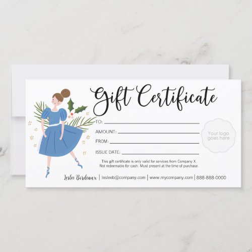 Holiday Nutcracker Gift Certificate