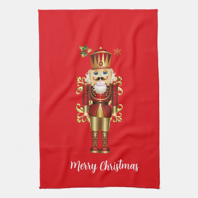 Holiday Nutcracker Kitchen Towel (Vertical)