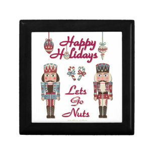 Holiday Nutcracker Lets Go Nuts Keepsake Box