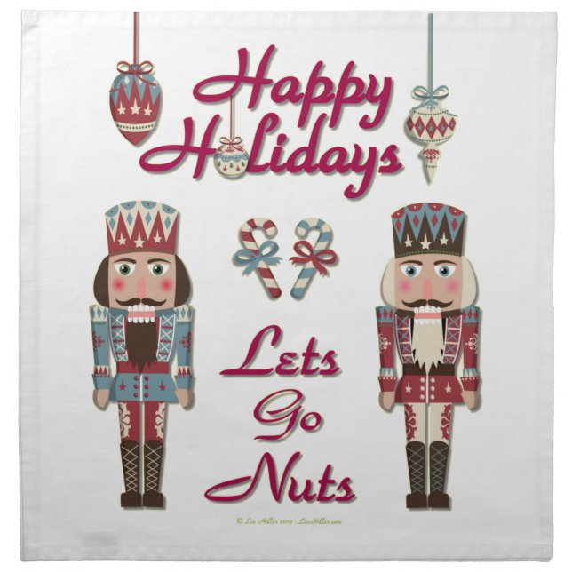 Holiday Nutcracker Lets Go Nuts Napkin (Front)