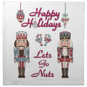 Holiday Nutcracker Lets Go Nuts Napkin