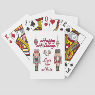 Holiday Nutcracker Lets Go Nuts Poker Cards