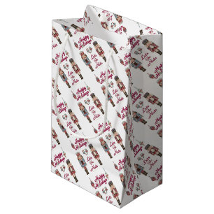 Holiday Nutcracker Lets Go Nuts Small Gift Bag