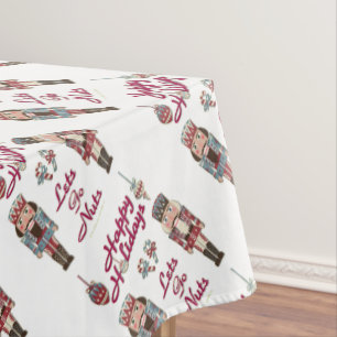 Holiday Nutcracker Lets Go Nuts Tablecloth
