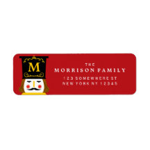 Holiday Nutcracker Monogram Red