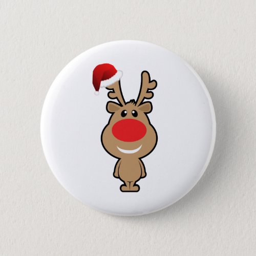 Holiday of funny Christmas santa Pinback Button