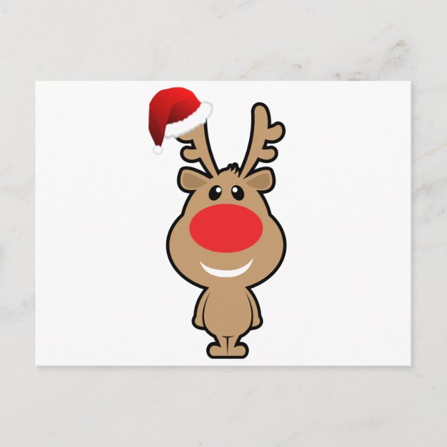 Holiday of funny Christmas santa Postcard (Front)