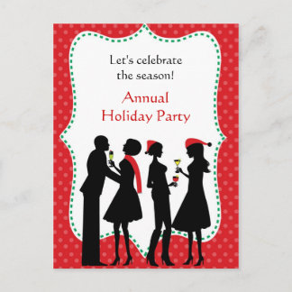 Holiday Office Party Invitation Postcard