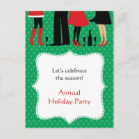 holiday office invitation invitations funny postcard zazzle