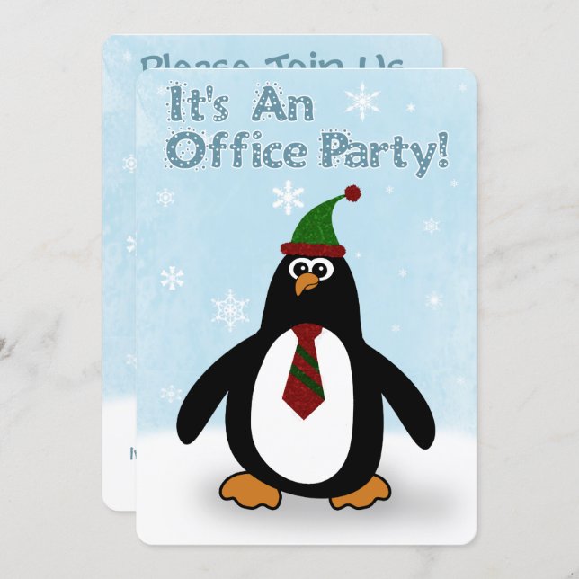 Holiday Office Party Invitations (Front/Back)