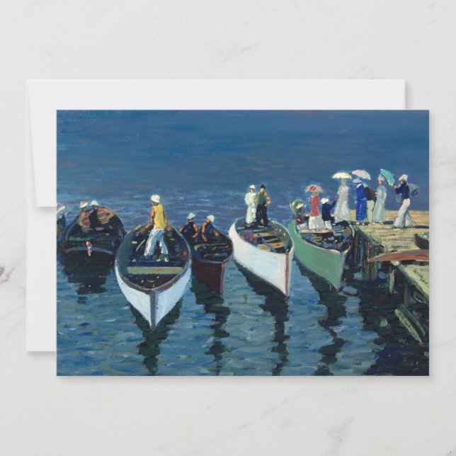 Holiday on the Hudson | George Luks Card (Front)