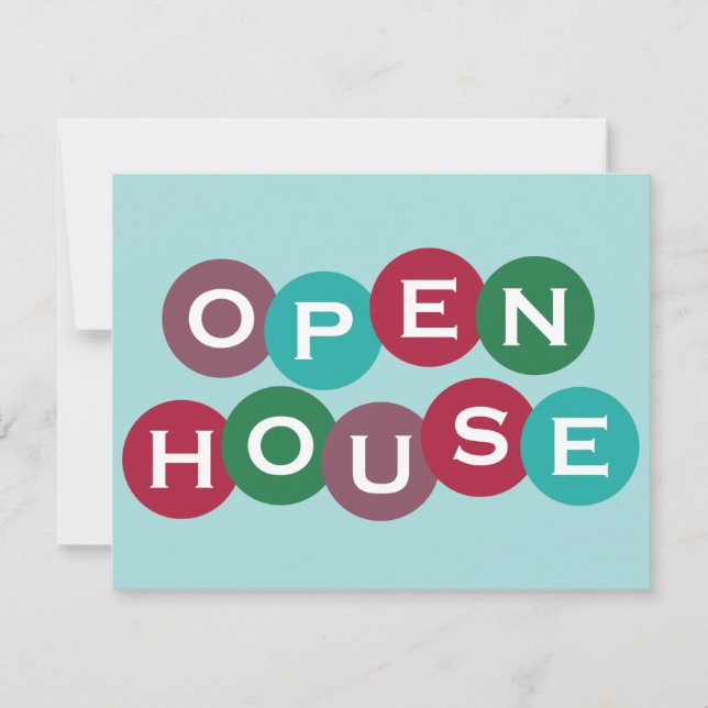 Holiday Open House custom invitation (Front)