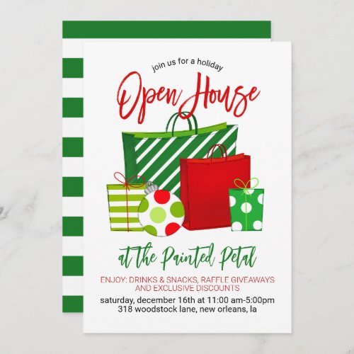 Holiday Open House Event Invitation