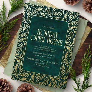 Holiday Open House Foil Invitation