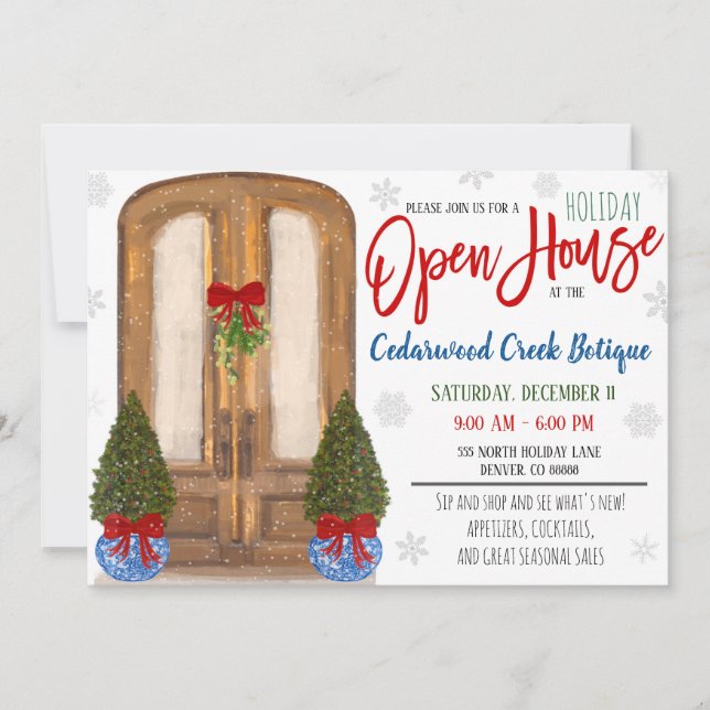 Holiday Open House Invitation (Front)