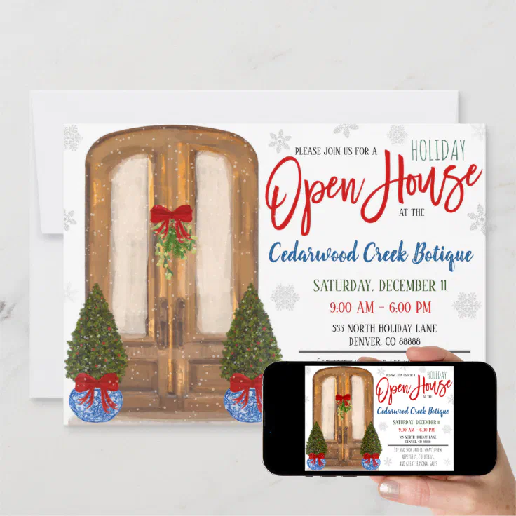 Holiday Open House Invitation Zazzle