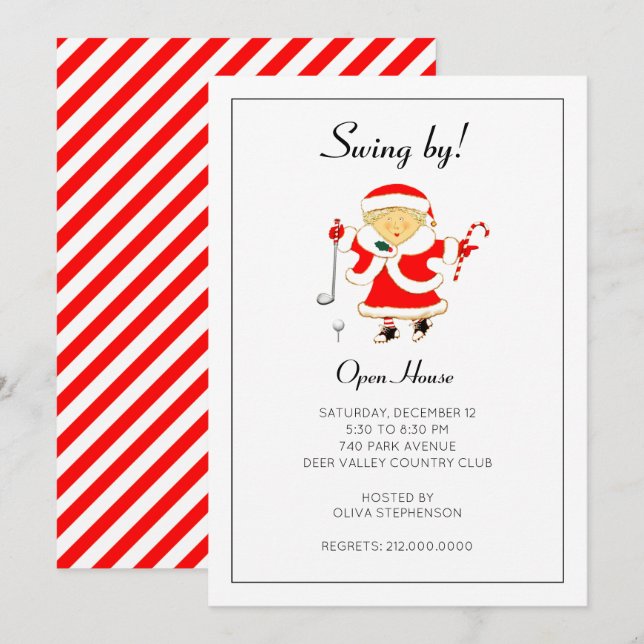 Holiday Open House Invitation (Front/Back)