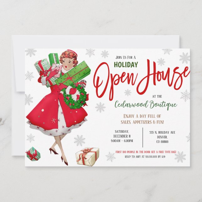 Holiday Open House Invitation (Front)