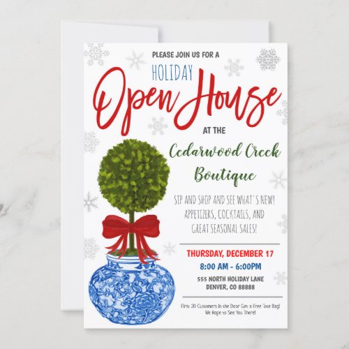 Holiday Open House Invitation