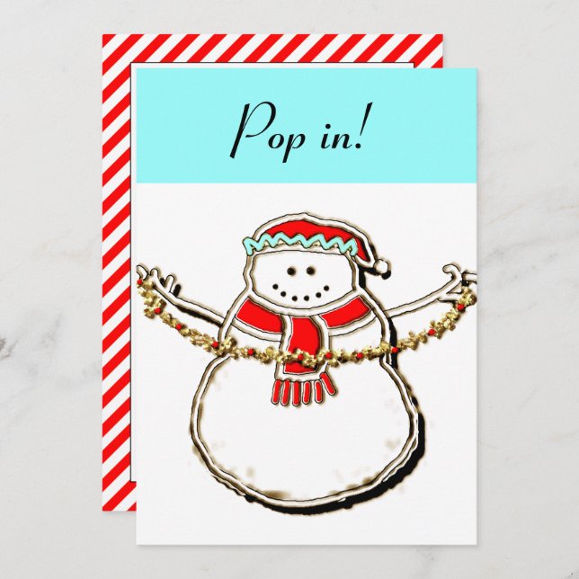 Holiday Open House invitation (Front/Back)