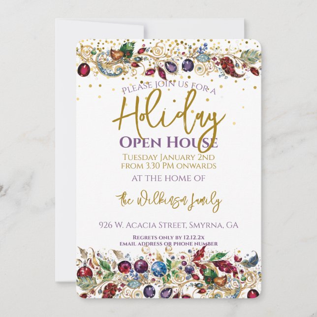 Holiday Open House Invitation (Front)