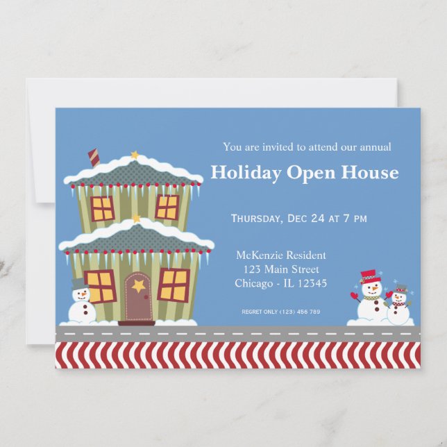 Holiday Open House Invitation (Front)