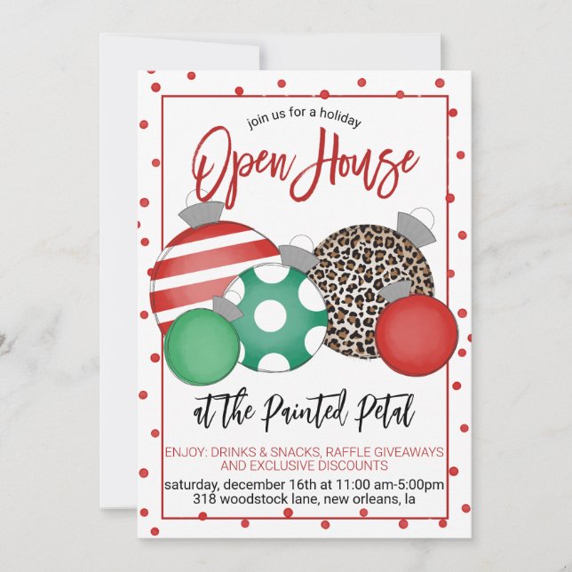 Holiday Open House Invitation (Front)