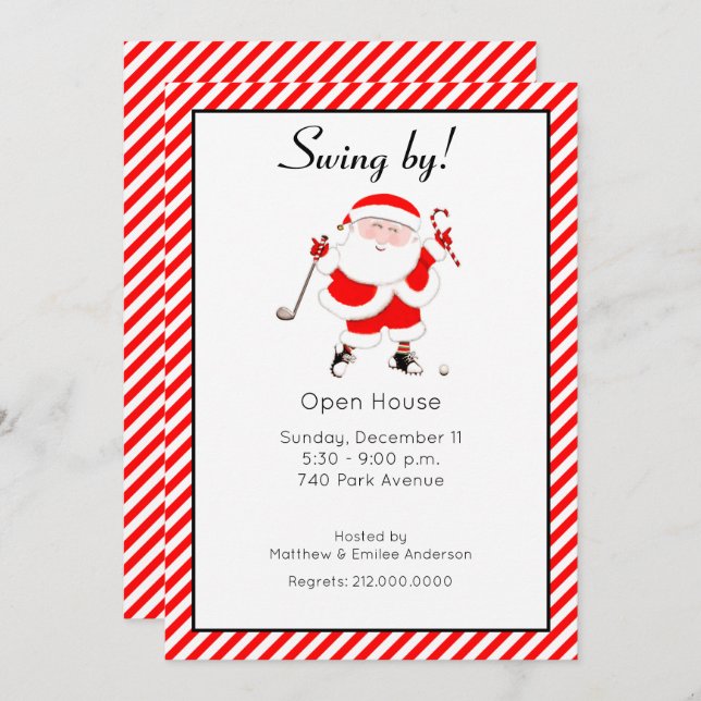 Holiday Open House Invitation (Front/Back)