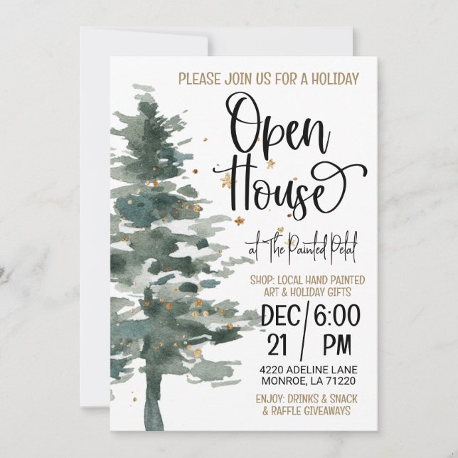 Holiday Open House Invitation (Front)