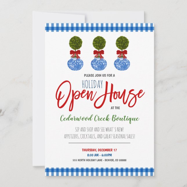 Holiday Open House Invitation (Front)