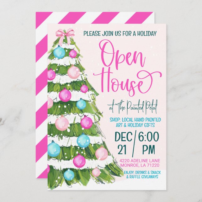 Holiday Open House Invitation (Front/Back)
