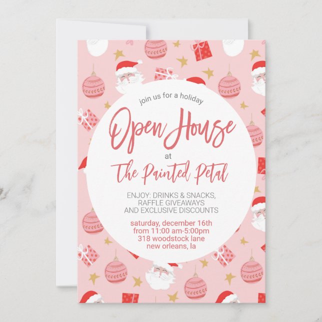 Holiday Open House Invitation (Front)