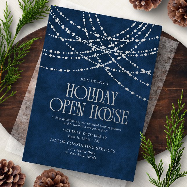 Holiday Open House Invitation Foil Invitation (Creator Uploaded)