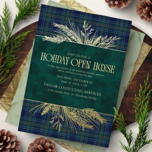 Holiday Open House Invitation Foil Invitation (Creator Uploaded)