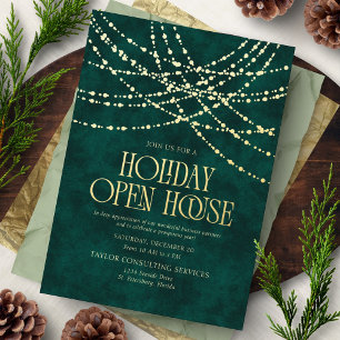 Holiday Open House Invitation Foil Invitation