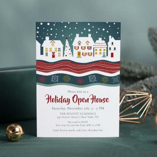 Holiday Open House Winter Christmas Invitation