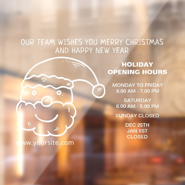  Holiday Opening Hours Sign (Sheet 2)
