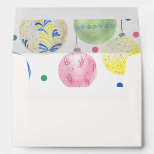Holiday Ornament Christmas Envelope