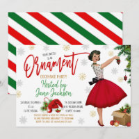 Holiday Ornament Exchange Party Invitation