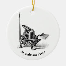 Holiday ornament with Pilot letterpress theme