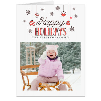 Holiday Ornaments Christmas Cards