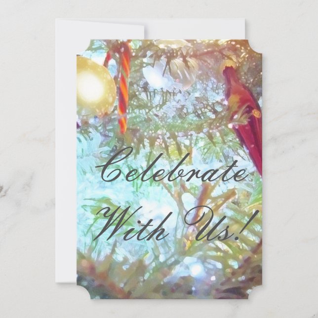 Holiday Ornaments in the Light Invitation (Front)