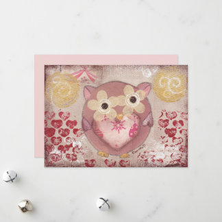 Holiday Owl Card