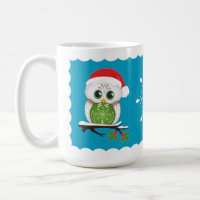 Holiday Owl Mug 15 oz