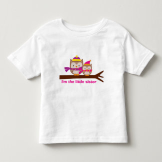 Holiday Owls Little Sister Sibling Tee
